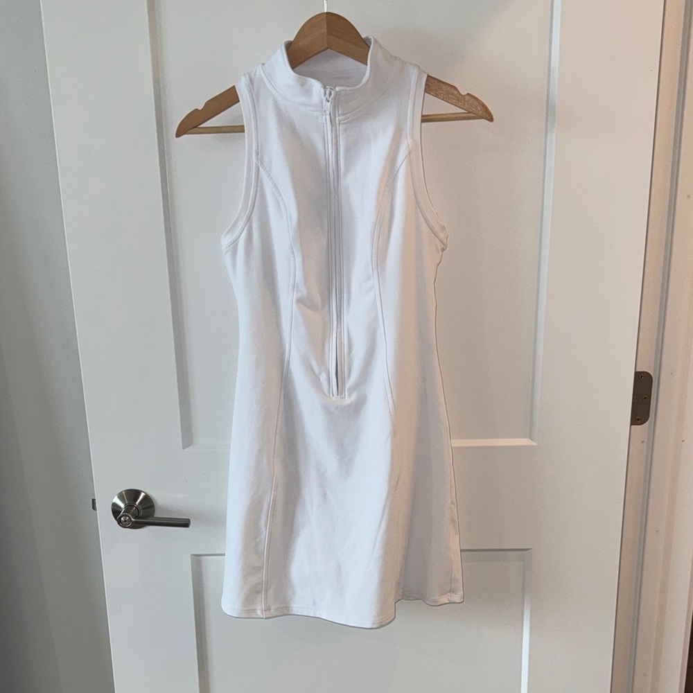 Alo Tennis Dress White Sleeveless Dress